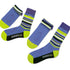 Tall & Crew Sock Set - Rhino Print Blue & Yellow Stripes