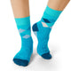 Tall & Crew Sock Set - Elephant Print Blue Argyle - Shongolulu