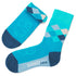 Ellie Blue Argyle Crew Socks w Elephant Print