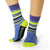 Tall & Crew Sock Set - Rhino Print Blue & Yellow Stripes - Shongolulu