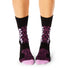 His & Hers Sock Set - Purple Cheetah Print