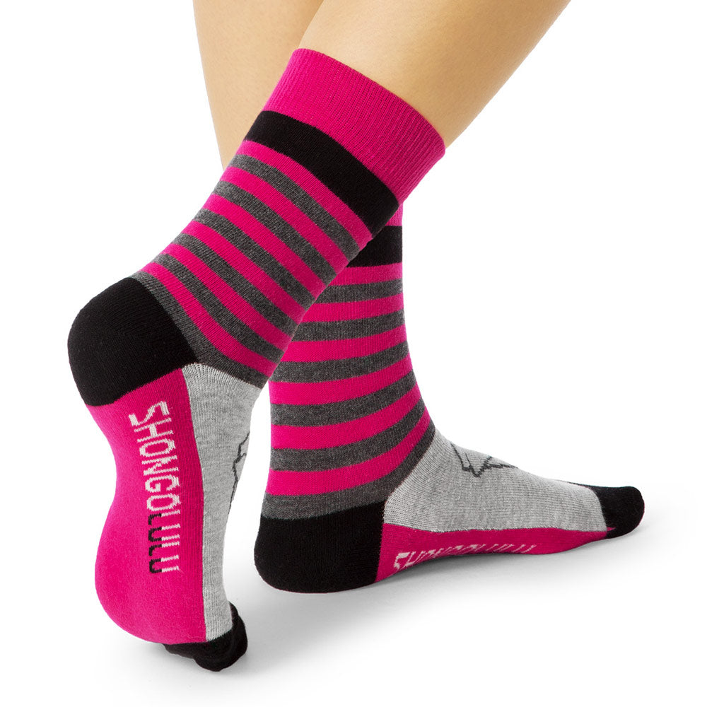 6 Pair Ultimate Colorful Crew Sock Set - Shongolulu