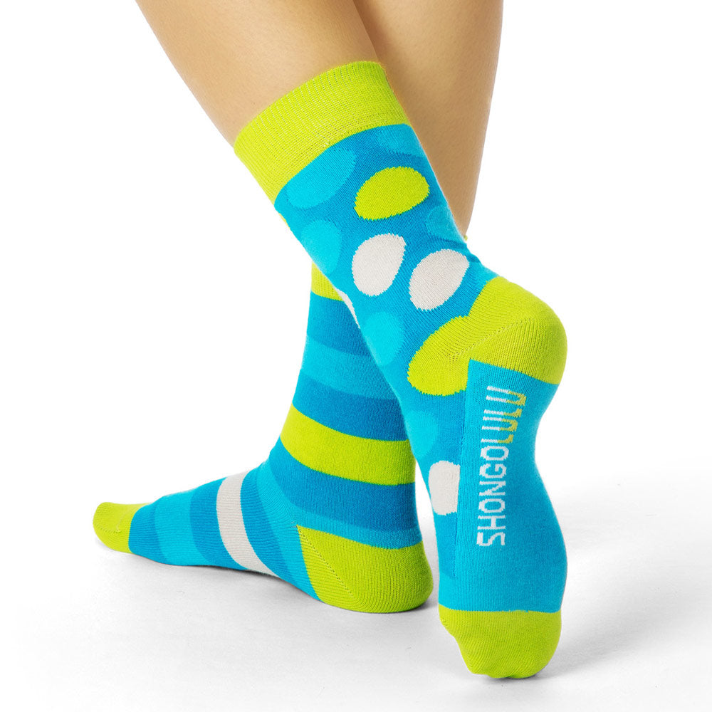 6 Pair Ultimate Colorful Crew Sock Set - Shongolulu