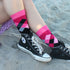 Rhino Pink & Black Argyle Socks for Women & Girls