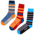 Men’s Striped Safari Socks – 3-Pack: Featuring Gorilla, Rhino &amp; Lion Prints