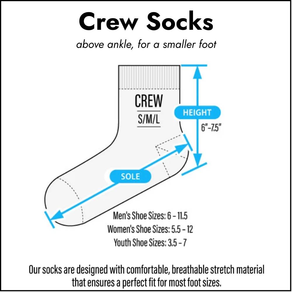 Crew Socks Size Chart