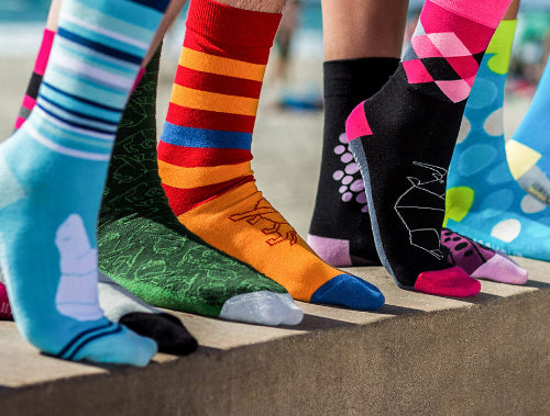 animal print crew socks by Shongolulu