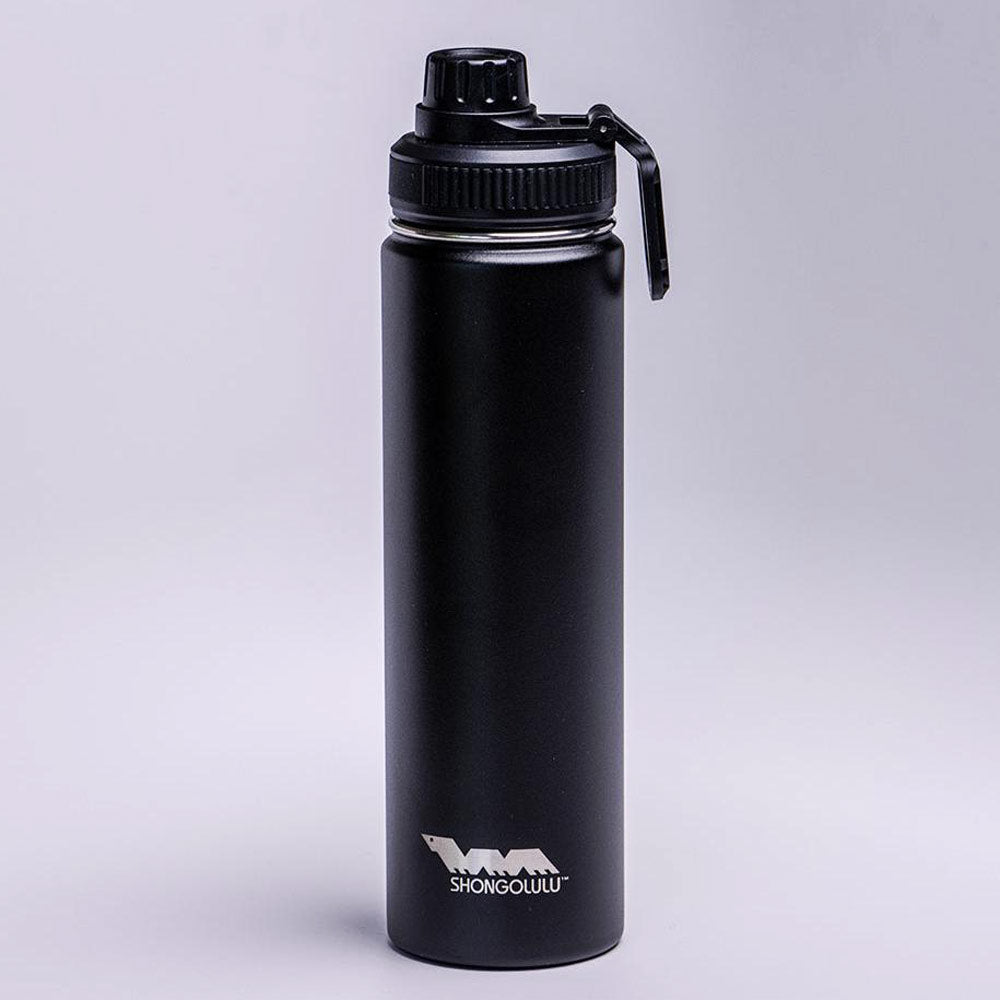 Shongolulu Stainless Steel Water Bottle in Black