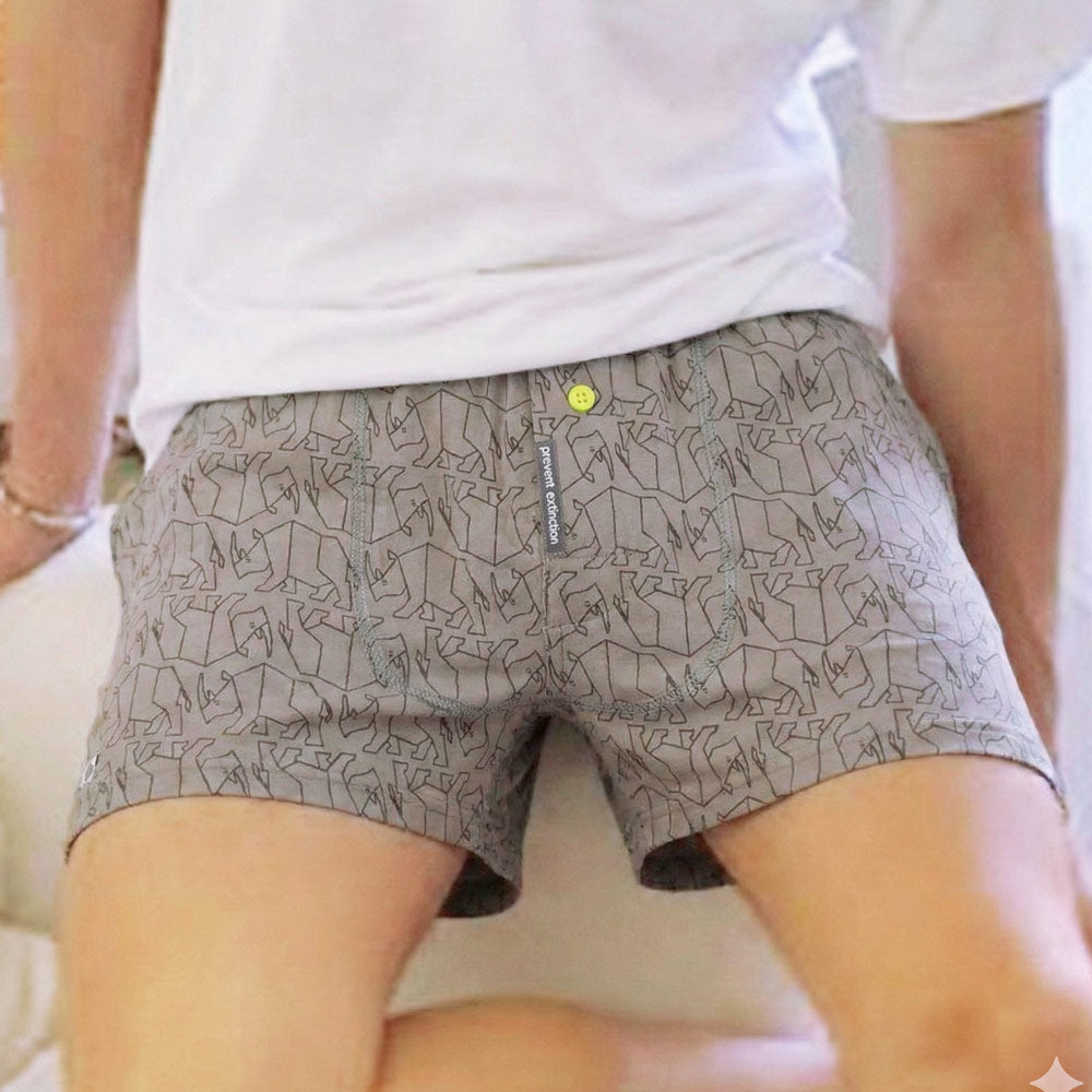 Shongolulu Grey Rhino Boxer Shorts